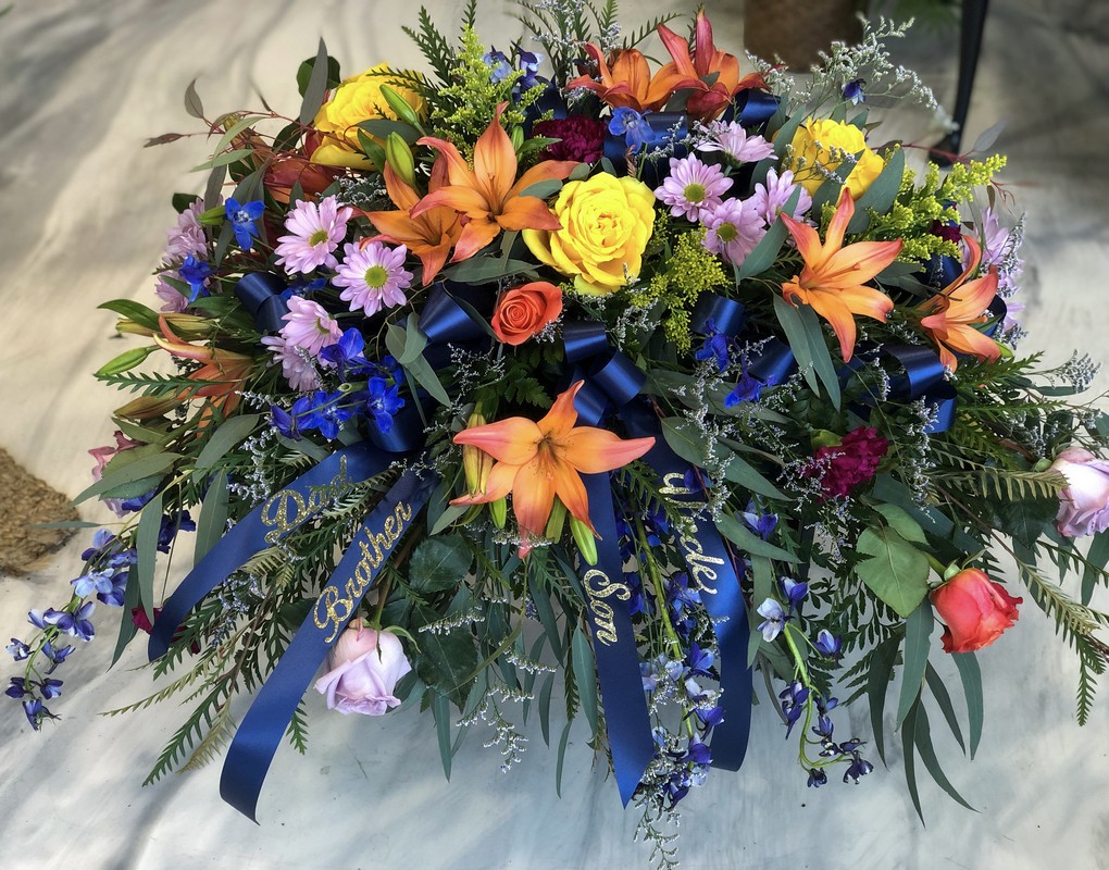 Funeral Casket Flowers from Landers Flowers 11