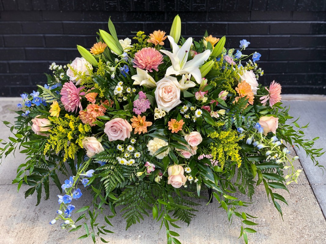 Funeral Casket Flowers from Landers Flowers 13