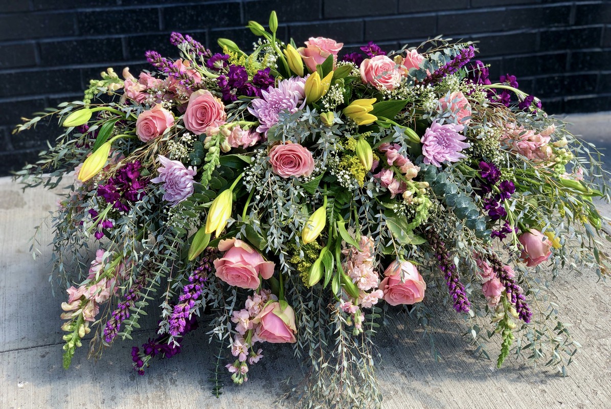 Funeral Casket Flowers from Landers Flowers 9