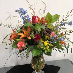 Vase of Seasonal Flowers in Savannah, MO and St. Joseph, MO