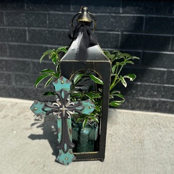 Black Lantern Turquoise Cross in Savannah, MO and St. Joseph, MO