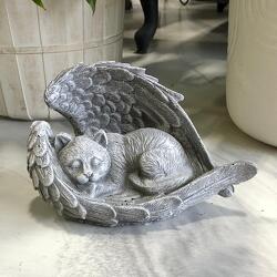 Stone Pet Cat Angel in Savannah, MO and St. Joseph, MO