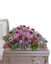 Gracefully Majestic Casket Spray in Savannah, MO and St. Joseph, MO